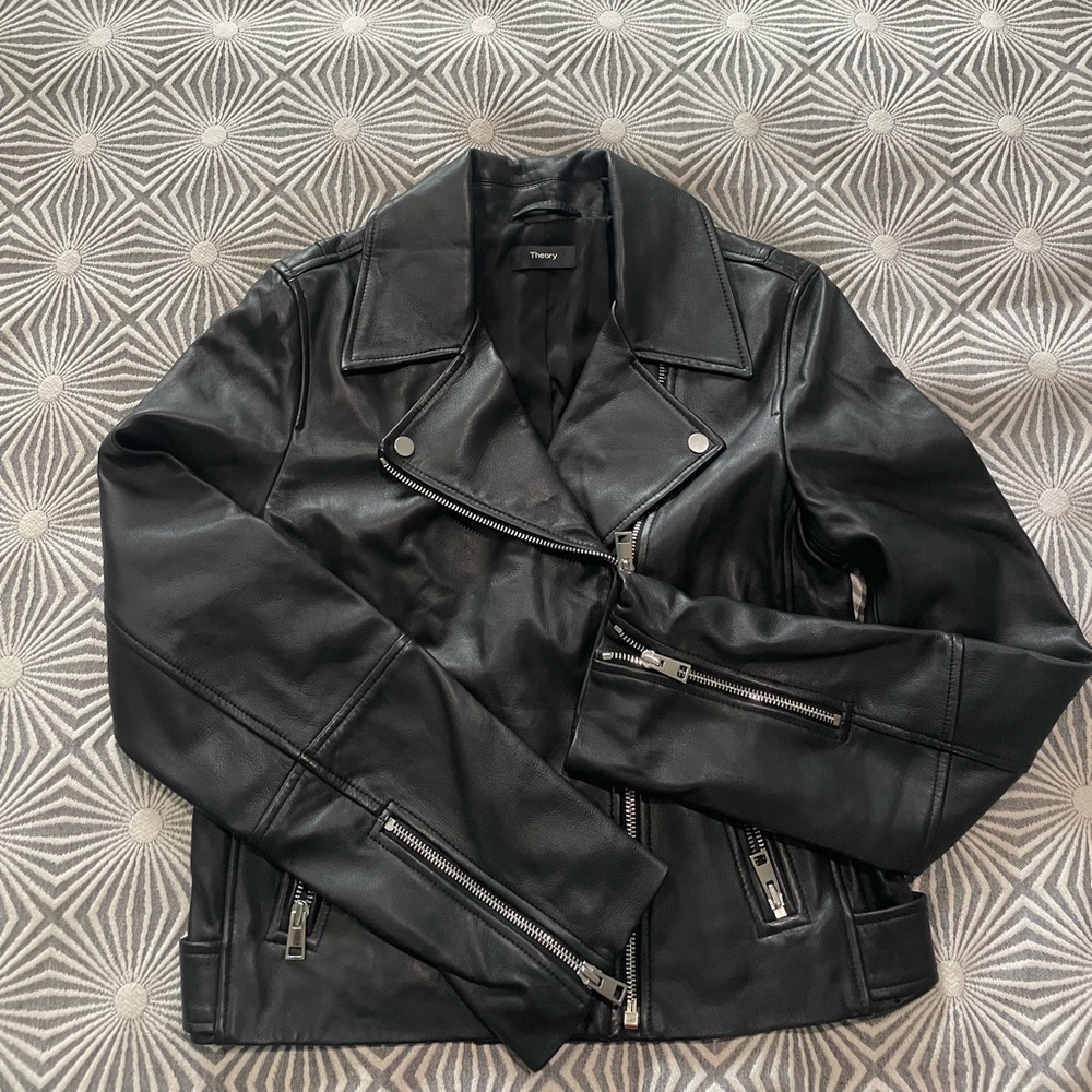 Theory Leather Jacket BNWOT- don’t buy for trade